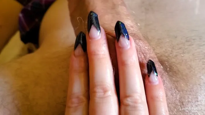 Unique Long Nails Handjob