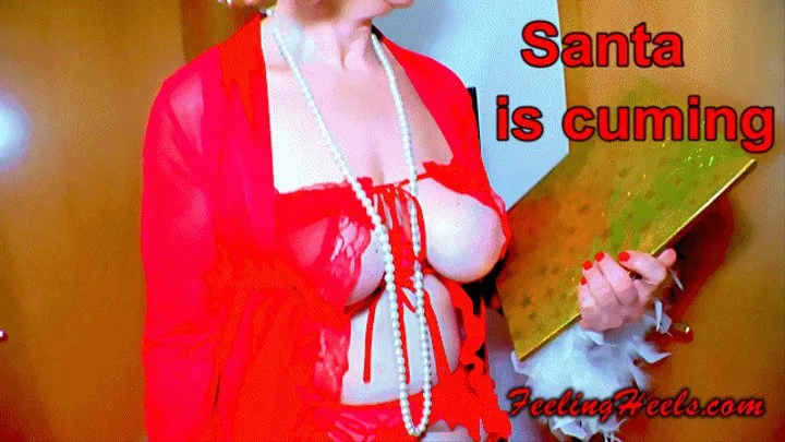 Santa is cuming to town! - starring Sandy Heely - Episode 2 - Part 1 - High Heels Toe Wiggling Dirty Talk