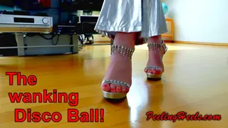 The wanking Disco Ball! - Episode 1 - starring: KiKi Heely - Part 1 - FHD - High Heels Walking Toe Wiggling Spreading Bouncing Giantess Red polished Toe Nails Silver Catsuit - - MP4