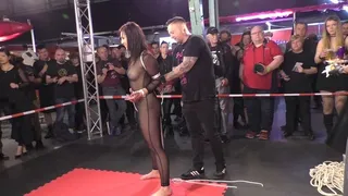 1 on 1 Bondage Escape Challenge from BoundCon XVI - Shinybound vs Katarina Blade - Part 1