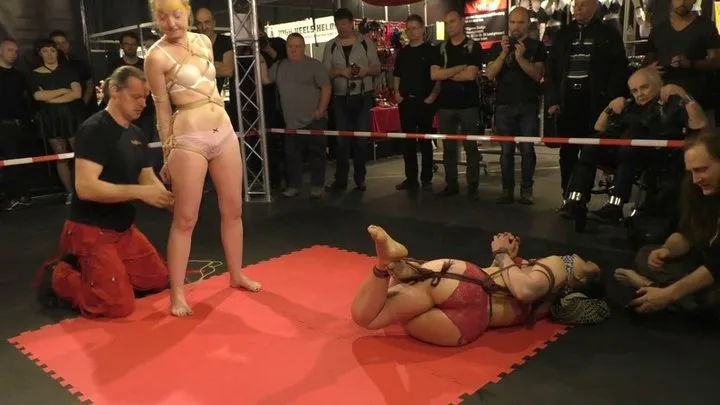 2 on 2 Bondage Escape Challenge from BoundCon XVI - Yoroi Nicolas & Bob vs Sarura & Pling - Full Clip