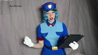 Officer Jenny Gets Massive Cumshot with Ahegao