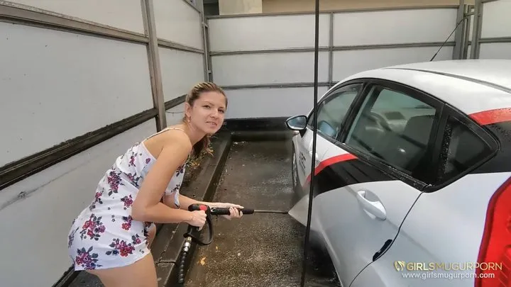 Skinny babe Gina Gerson fucked after car wash