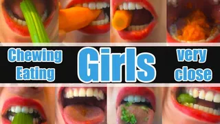 Eaeting Chewing The black-haired Girl Teeth Fetish Clip, Mouth Fetish Clip girls with beautiful teeth eat hard stuff clip 10003
