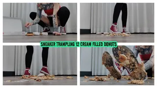 SNEAKER TRAMPLING 12 CREAM FILLED DONUTS