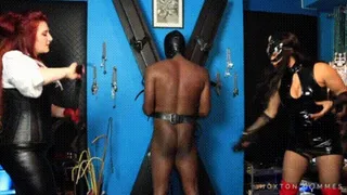 TORMENTED ON THE CROSS BY 2 MISTRESSES