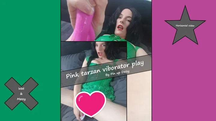 Creamy upclose play with my pink tarzan