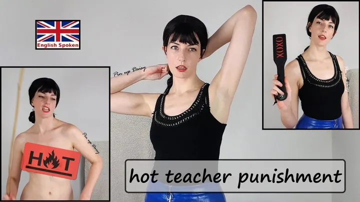 Hot teacher caning punishment