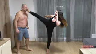 Brutal Femdom Fighting: High Kicks & Head Kick Domination