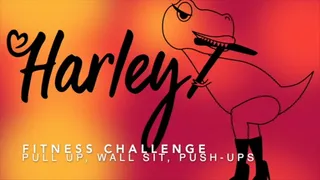 Harley T Fitness Challenge: chin ups, wall sit, push ups