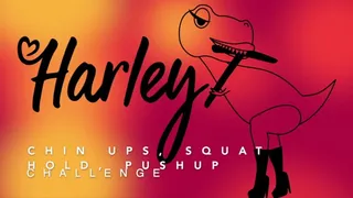 Harley T Chin ups, squat hold, push ups