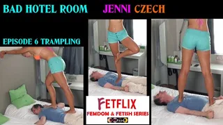 JENNI CZECH TRAMPLES Marc (BAD HOTEL ROOM S01 E06)