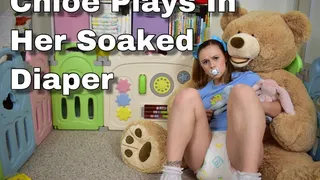 Chloe Plays In Her Soaked Diaper