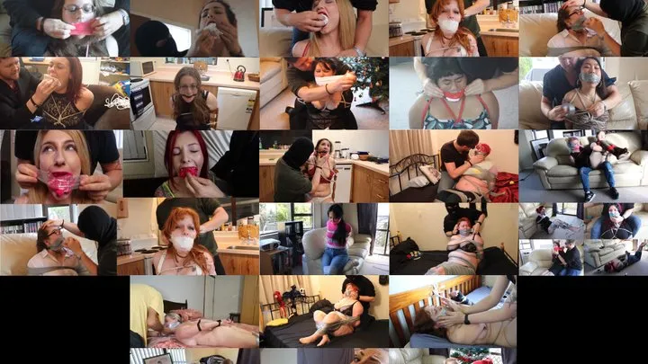 GAGFEST COMPLETE - Compilation Clip Featuring Gagfest 1,2,3 and 4!!! 168 Minutes of Babe being gagged onscreen!