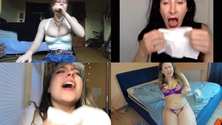 Nothing But Sneezes - Several Sexy Women Sneeze authentic wet messy sneezes! - MKV