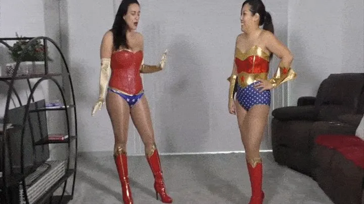 Wonder Woman Megan humiliated by Lucie