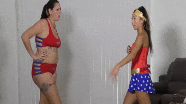 Asian Wonder Woman Humiliated by Amazon