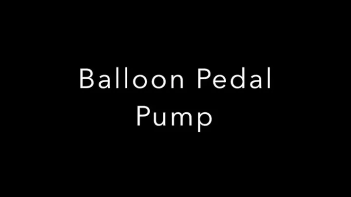 balloon pedal pump
