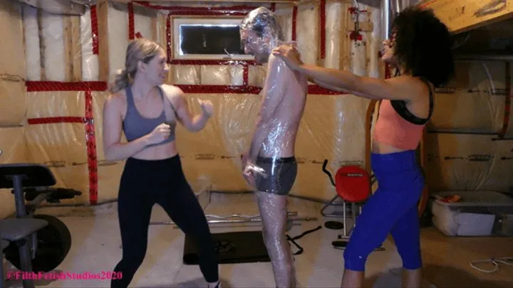 Human Punching Bag - Mistress Corinne and Goddess Kiki