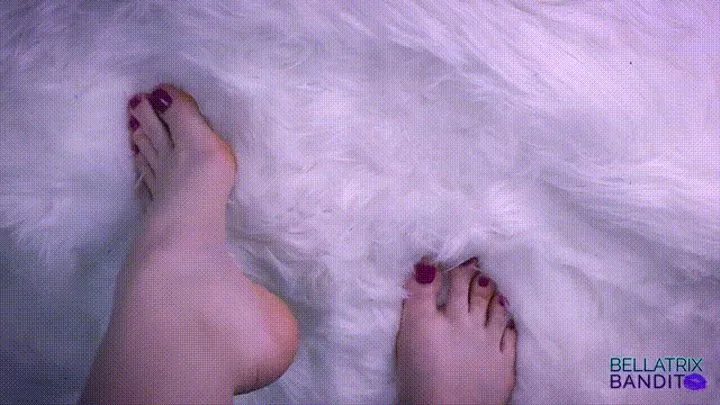 Fluffy Carpet Barefoot Tease by Bellatrix Bandit