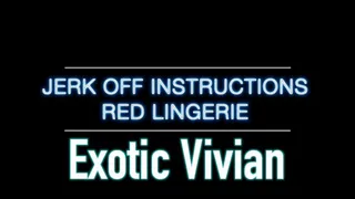 Jerk Off Instructions - Red Lingerie