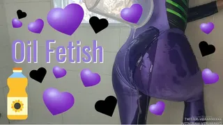 Spandex Suit In The Shower- Oil Fetish