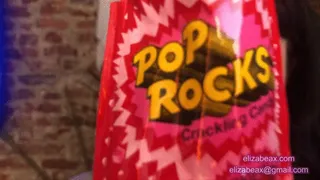 Upclose Pop Rocks Eating