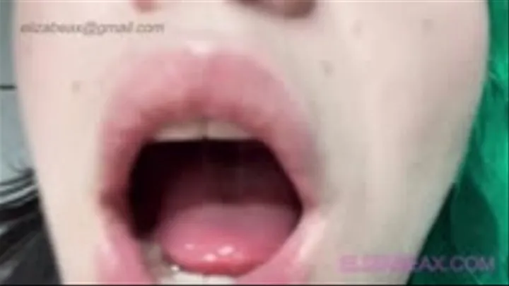 Lip and Mouth Spit Play Up Close POV BJ