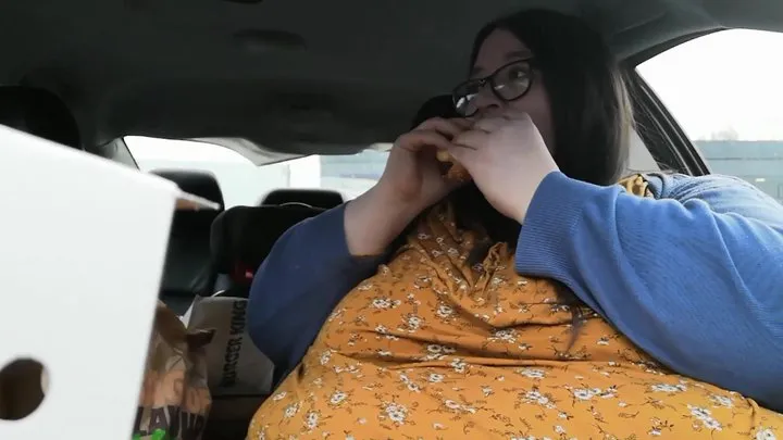 SECRET BURGER KING STUFFING IN CROWDED CAR PARK