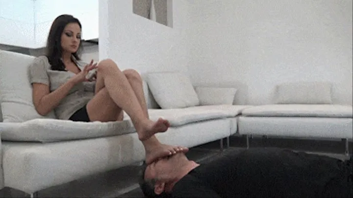 Footslave Training - foot worship, Human Footstool