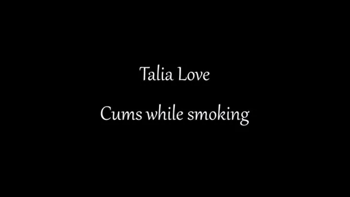 Talia Love cums with two vibrators while smoking Marlboro Red 100s