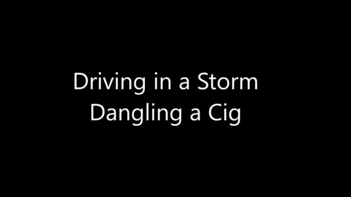 Talia Love dangling a Marlboro Red 100 and flashing as she drives