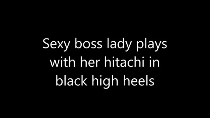 Boss Lady Talia Love goes to town on her Hitachi