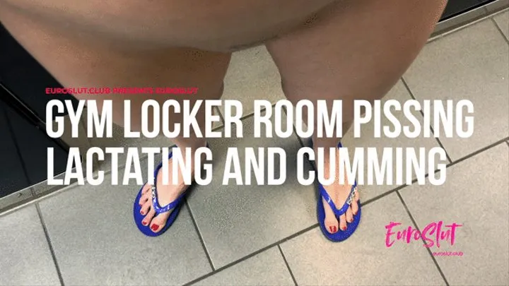 Caution, Wet Floor! Locker Room Pissing Milking and Masturbating (ES132)