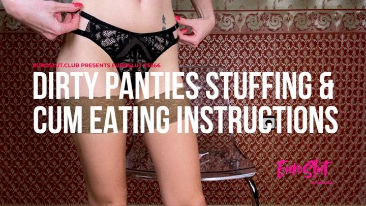 Dirty Panties Stuffing And Cum Eating Instructions (ES566)