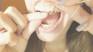 I use dental floss for cleaning my teeth