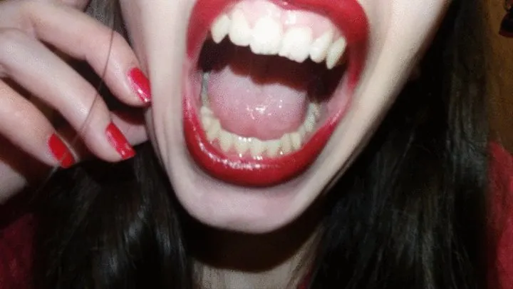 I show you all my teeth and my uvula