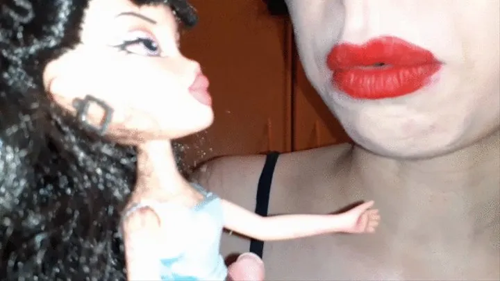 I bite and lick a sexy doll