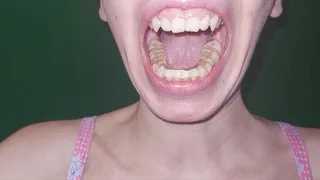 Admire my beautiful teeth (with a bite on)