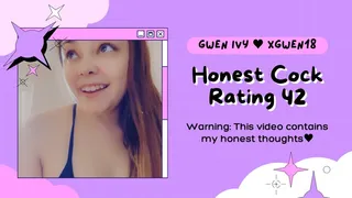 Honest Cock Rating 42
