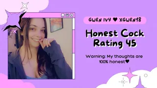 Honest Cock Rating 45