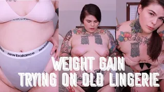 Weight Gain: Old Lingerie Try on