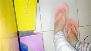 DAYANA 17 ORANGE FLIP FLOPS DELIGHT POV