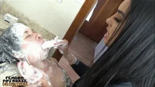 MOUTHSOAPING - Washing the girl with Dove soap by Kelly | | MP4 VIDEO | FEMDOM POV BRAZIL