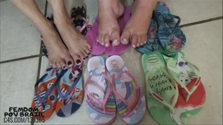 POV Flip Flops Dirty Soles | | MP4 VIDEO | FEMDOM POV BRAZIL