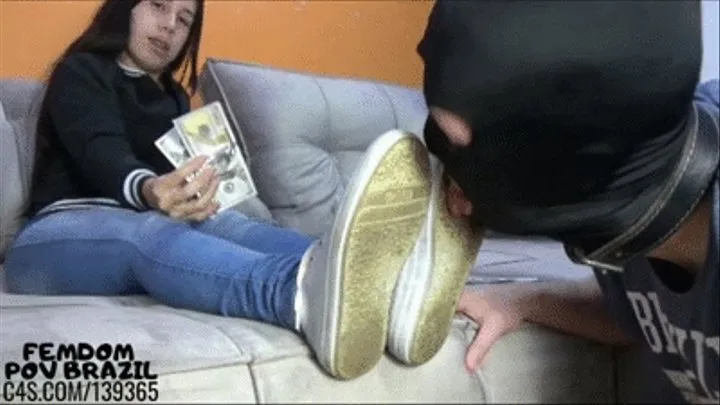 Financial Domination - Dirty Shoes and Foot Worship by Bruna | | MP4 VIDEO | FEMDOM POV BRAZIL