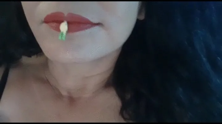 Beautiful Napping Giantess VORE Eating a tiny man with her Pretty Red Lips while shes napping Accidental Vore Mouth and tongue Fetish