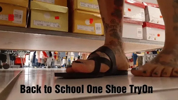 Back To School Shoe Shopping One Shoe Try On Foot Fetish Fun Giantess pov