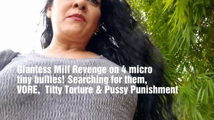 Step-Mommy Giantess Is a Teacher and teaches herSons Bullies a lesson they wont forget Giantess Gets Revenge on herSons Bullies Vore Under Boob Smother and Pussy Masturbation with tinies