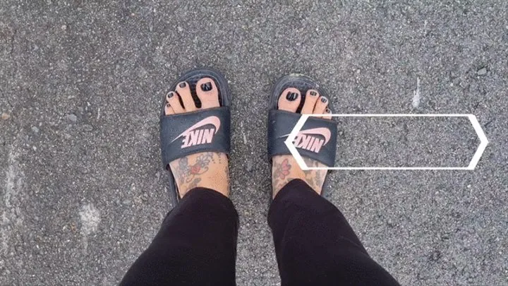 Take a walk with Latina Milf Lolas Sexy Feet in Flip Flops Toe Wiggles mkv